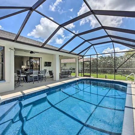 Modern Cape Coral Home Private Lanai And Pool! Exteriör bild