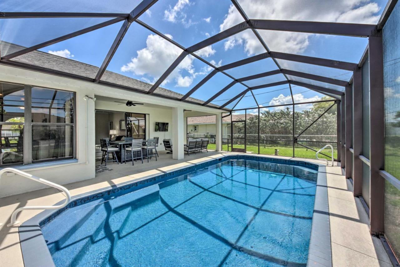 Modern Cape Coral Home Private Lanai And Pool! Exteriör bild