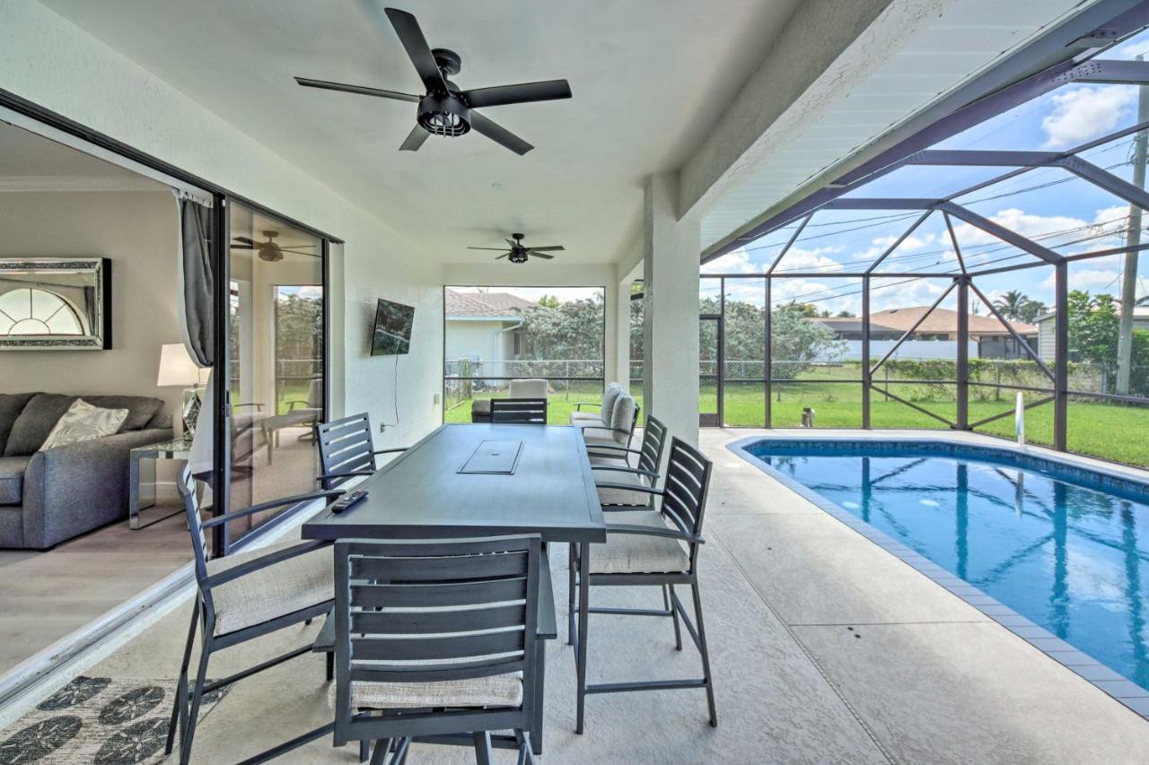 Modern Cape Coral Home Private Lanai And Pool! Exteriör bild