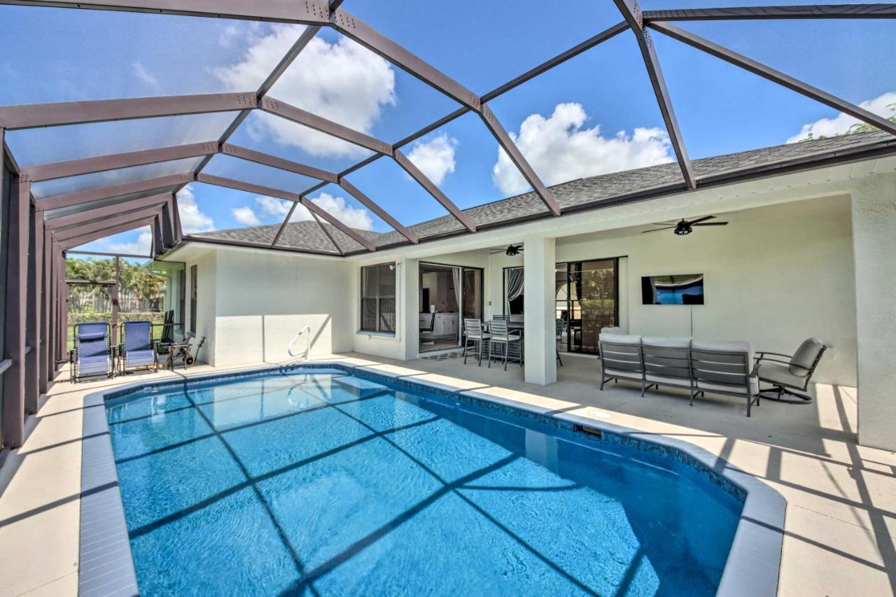 Modern Cape Coral Home Private Lanai And Pool! Exteriör bild